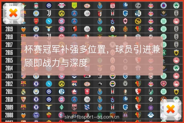 杯赛冠军补强多位置，球员引进兼顾即战力与深度
